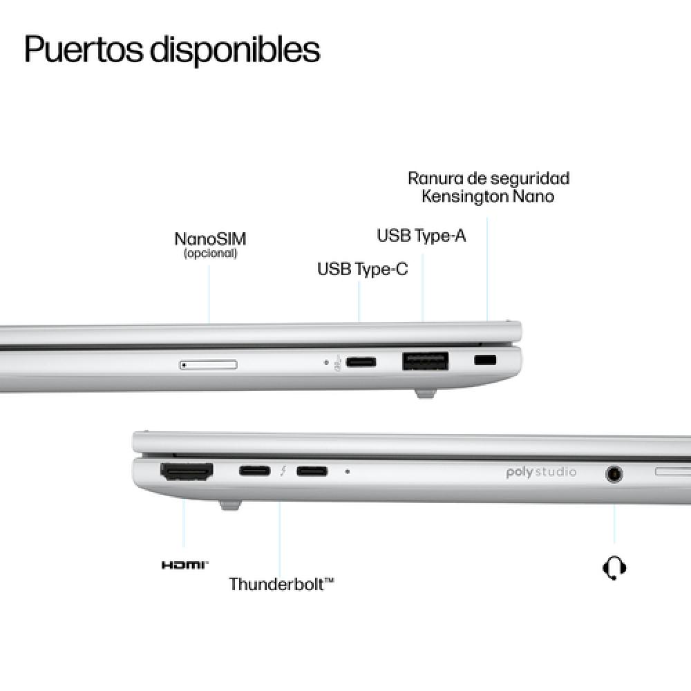 EliteBook 8 G1i Next Gen AI PC Wolf Pro Security Edition Copilot+ PC Intel Core Ultra 5 228V Portátil 40,6 cm (16") WUXGA 32 GB 
