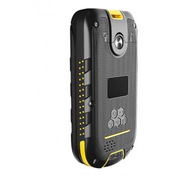 BOW LTE teléfono móvil 6,1 cm (2.4") Negro, Amarillo Teléfono resistente