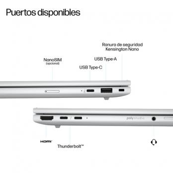 EliteBook 8 G1i 14 inch Notebook Next Gen AI PC Wolf Pro Security Edition Copilot+ PC Intel Core Ultra 5 226V Portátil 35,6 cm (