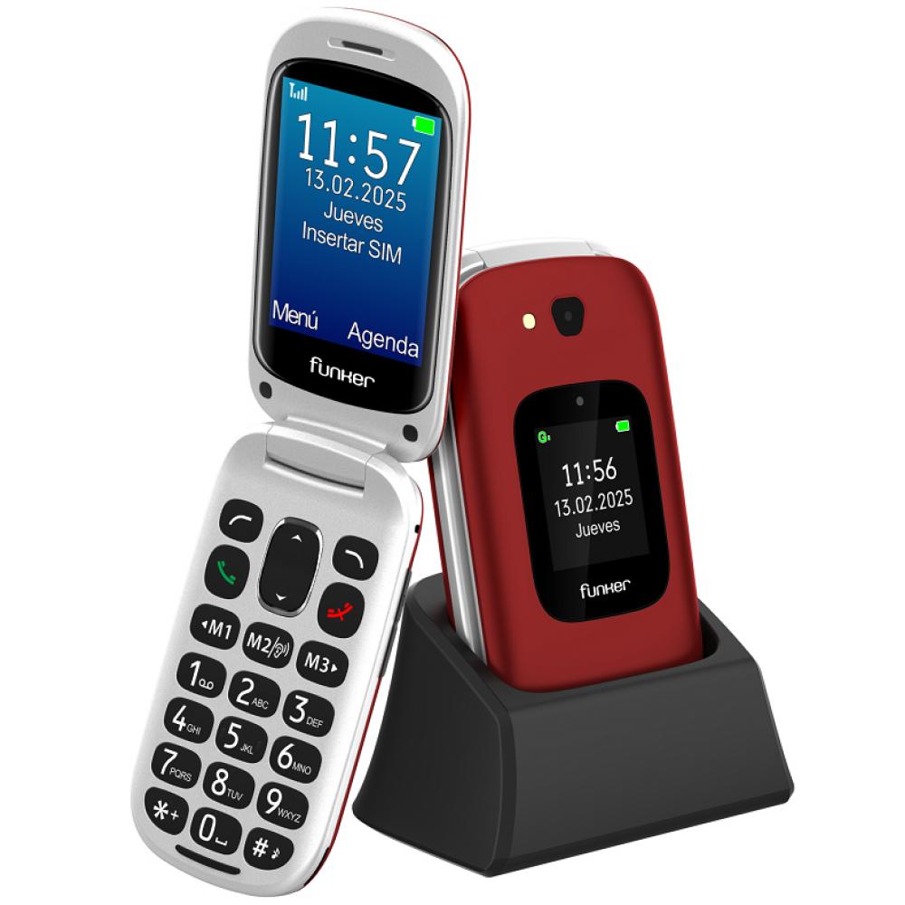 E350 Max Audio 3 Plus 4G  Teléfono con tapa  Rojo