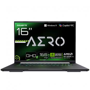 AERO X16 Portátil Gaming - Copilot+ PC, 16" QHD 165Hz, AMD Ryzen AI 7 HX 350, RTX 5070, 32 GB DDR5 5200MHz, 1 x SSD Gen4 de 1 TB