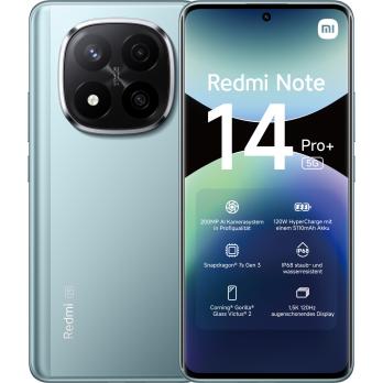 Redmi Note 14 Pro+ 5G 16,9 cm (6.67") SIM doble USB Tipo C 8 GB 256 GB 5110 mAh Azul
