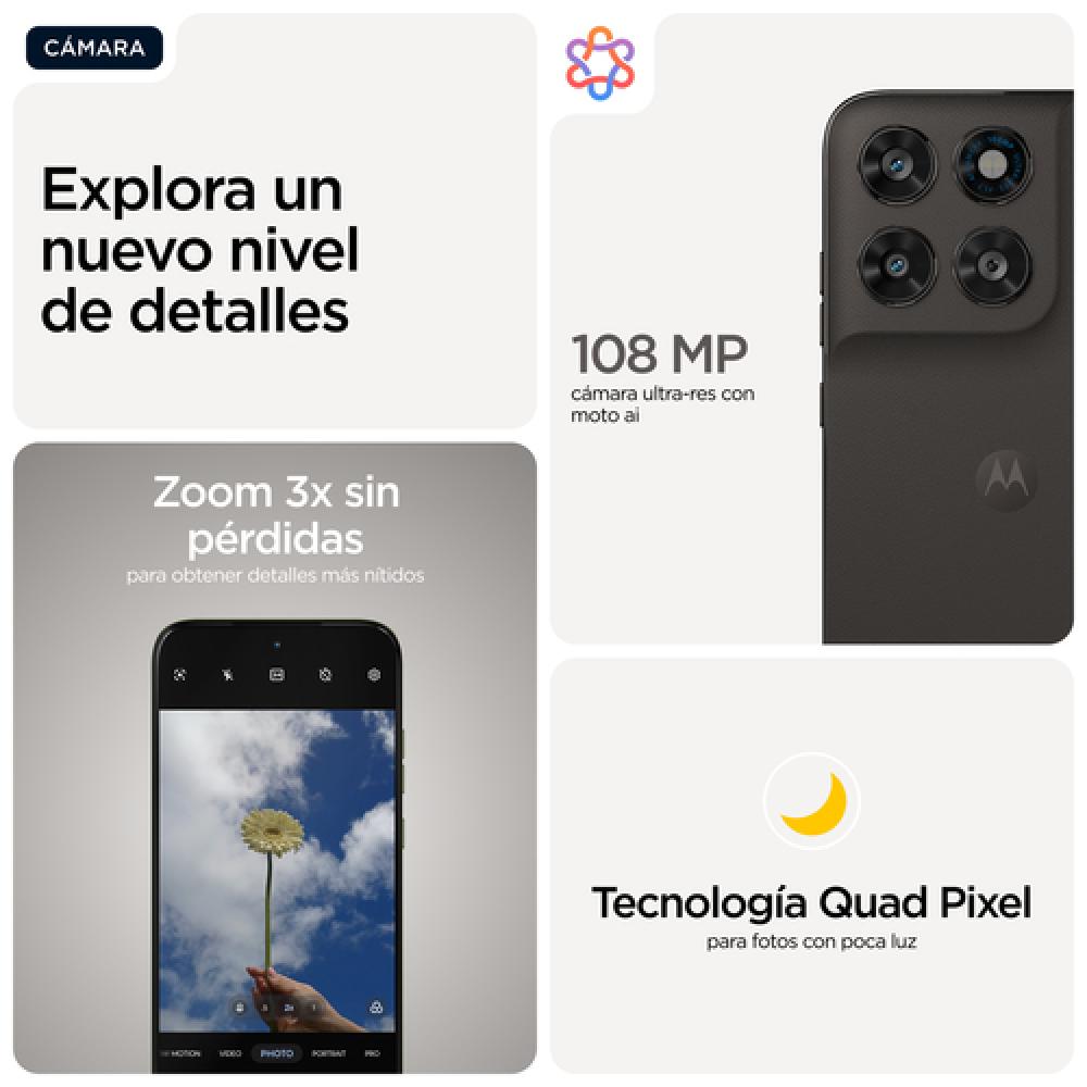 moto g77 17,3 cm (6.8") Ranura híbrida Dual SIM Android 16.0 5G USB Tipo C 8 GB 256 GB 5200 mAh Negro