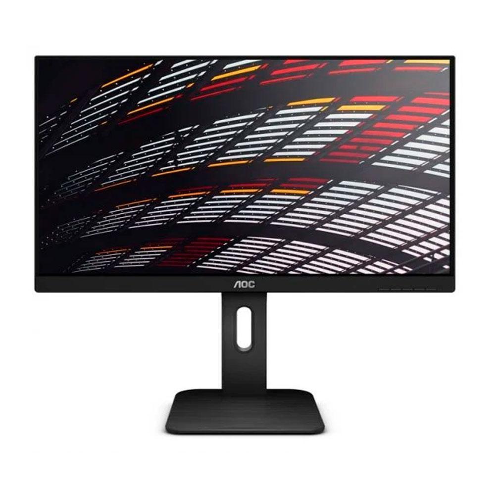 Monitor Reacondicionado LED AOC 24P1 23.6\" / VGA-HDMI-DVI / Altavoces incorporados / Negro / Grado B Esquinas sombreadas