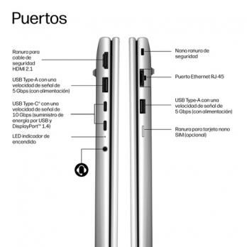 DU1C6AT ordenador portatil AMD Ryzen 7 250 Portátil 40,6 cm (16") WUXGA 32 GB LPDDR5x-SDRAM 512 GB SSD Wi-Fi 7 (802.11be) Windo