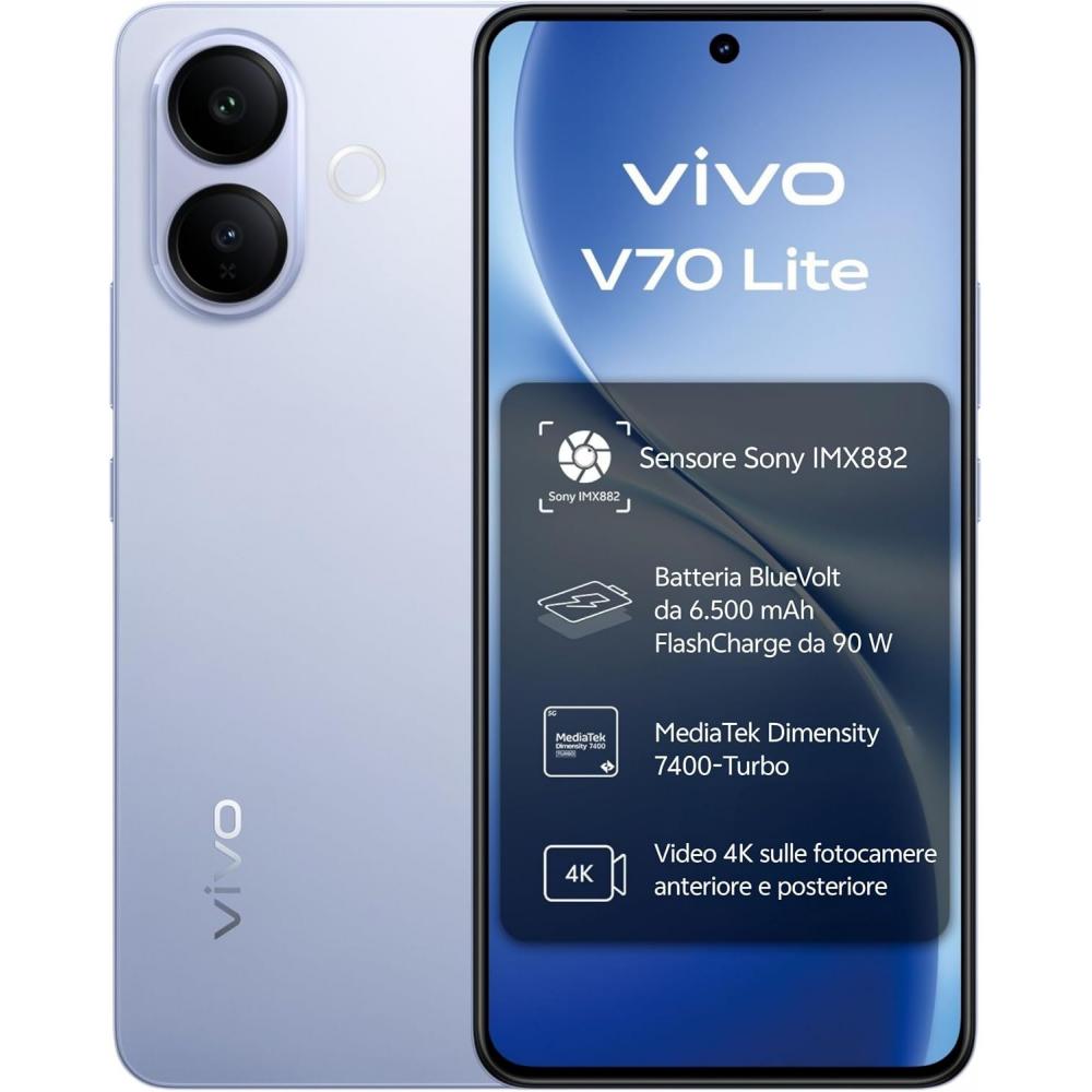 V70 Lite 5G 17,2 cm (6.77") Android 16.0 USB Tipo C 6 GB 256 GB 6500 mAh Azul