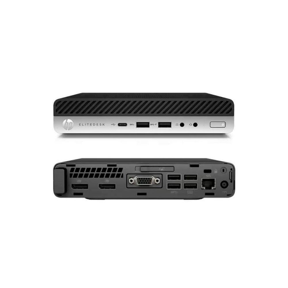 Ordenador Reacondicionado MINI HP Elitedesk 400 g3 / i5-7th / 8Gb / 256Gb NVME / Win 10 Pro / Grado A / Sin cable trébol