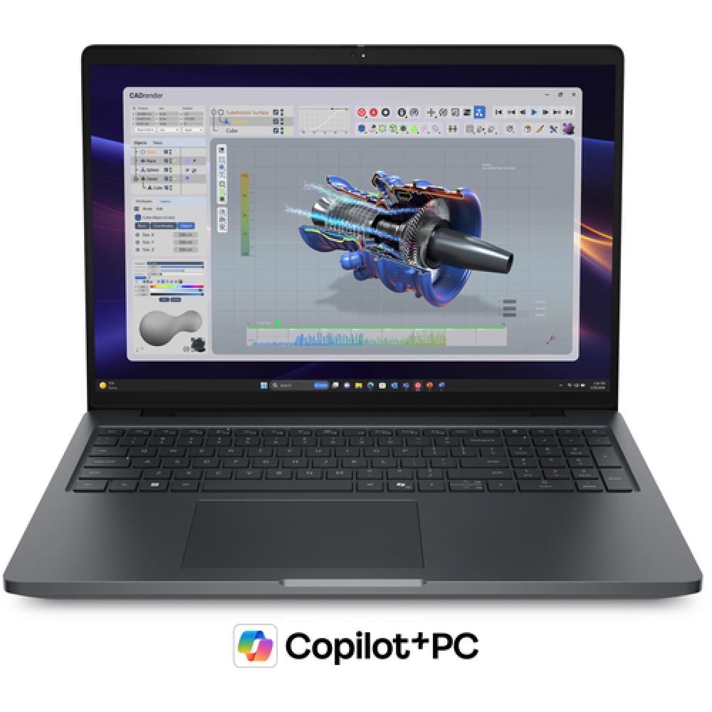 Pro Precision 5 16 PW516261 Copilot+ PC Intel Core Ultra 9 386H Portátil 40,6 cm (16") Full HD+ 64 GB LPDDR5x-SDRAM 1 TB SSD NVI