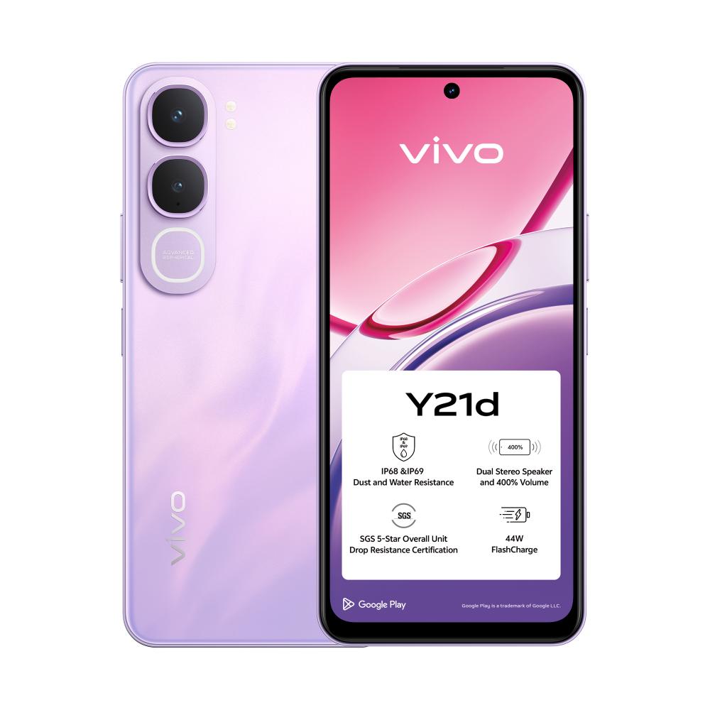 Y21d 17 cm (6.68") Android 15 4G USB Tipo C 4 GB 128 GB 6500 mAh Púrpura