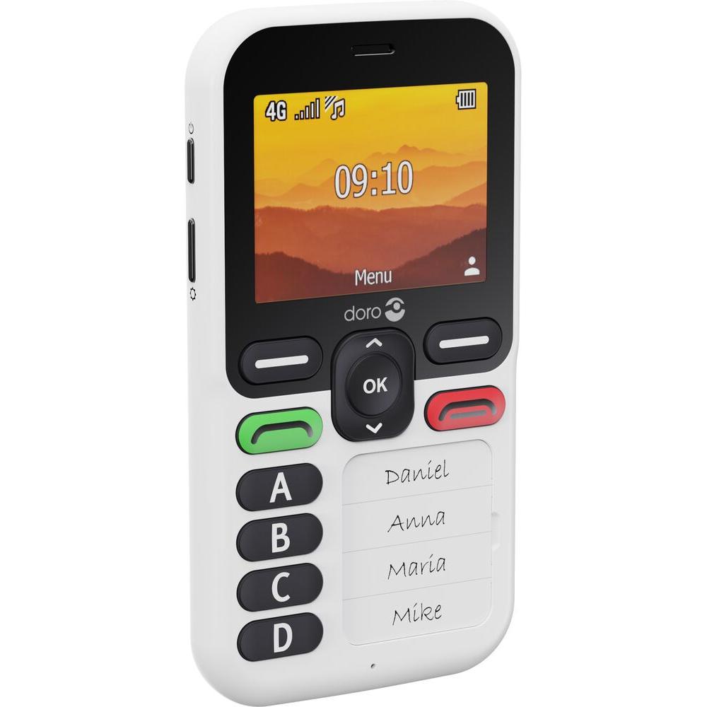 Leva X10 6,1 cm (2.4") 117 g Negro, Blanco Teléfono para personas mayores