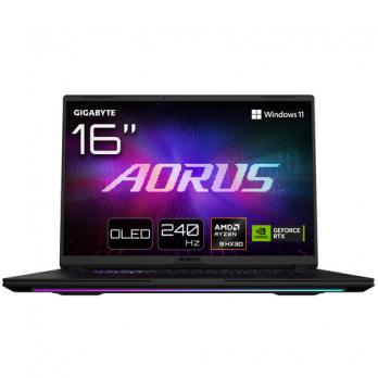AORUS MASTER 16 Portátil Gaming - 16.0, 240Hz OLED, AMD Ryzen 9 9955X3D, GPU NVIDIA RTX 5080, 32GB DDR5 5600MHz, 1TB SSD, Windo