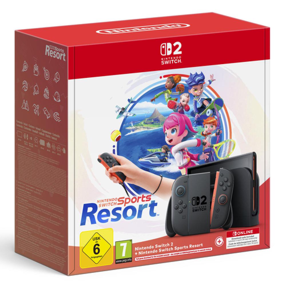 Switch 2 & Switch Sports Resort videoconsola portátil 20,1 cm (7.9") 256 GB Pantalla táctil Wifi Negro