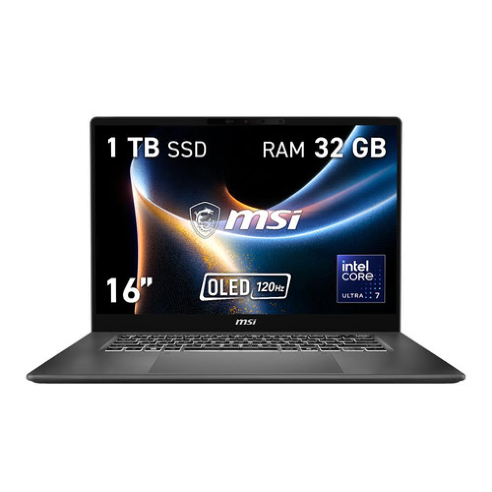 Prestige 16 AI+ C3MG-253ES Copilot+ PC Intel Core Ultra 7 355 Portátil 40,6 cm (16") 2.8K 32 GB LPDDR5x-SDRAM 1 TB SSD Wi-Fi 7 (