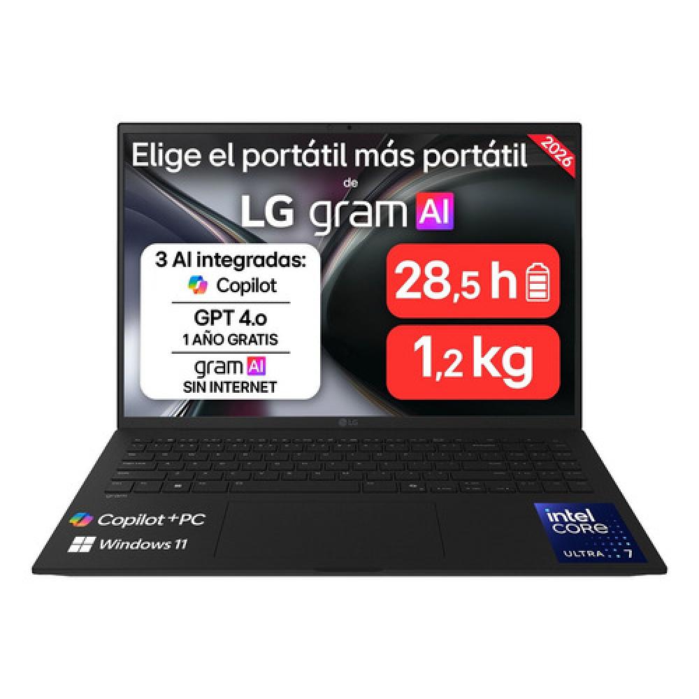 Gram 16Z90TL-V.AZ85BN ordenador portatil Intel Core Ultra 7 258V Portátil 40,6 cm (16") WQXGA 32 GB LPDDR5x-SDRAM 1 TB SSD Wi-Fi