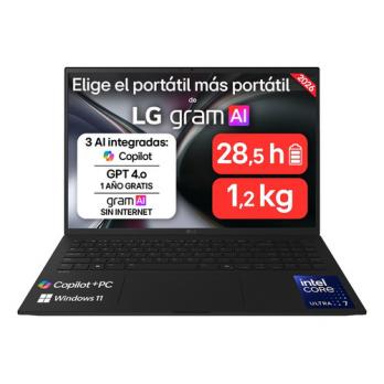 Gram 16Z90TL-V.AZ85BN ordenador portatil Intel Core Ultra 7 258V Portátil 40,6 cm (16") WQXGA 32 GB LPDDR5x-SDRAM 1 TB SSD Wi-Fi