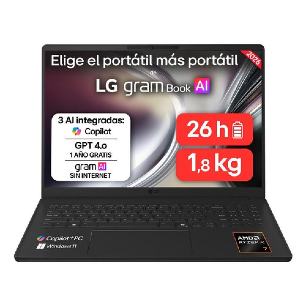 16U55U-G.AU75BN ordenador portatil Copilot+ PC AMD Ryzen AI 7 445 Portátil 40,6 cm (16") WUXGA 16 GB LPDDR5x-SDRAM 512 GB SSD Wi