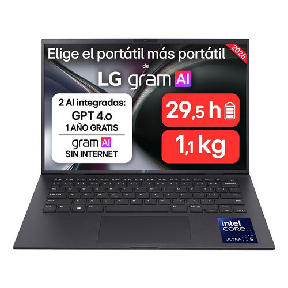 Gram 14ZB90S-G.AX55BN ordenador portatil Intel Core Ultra 5 115U Portátil 35,6 cm (14") WUXGA 16 GB LPDDR5x-SDRAM 512 GB SSD Wi-