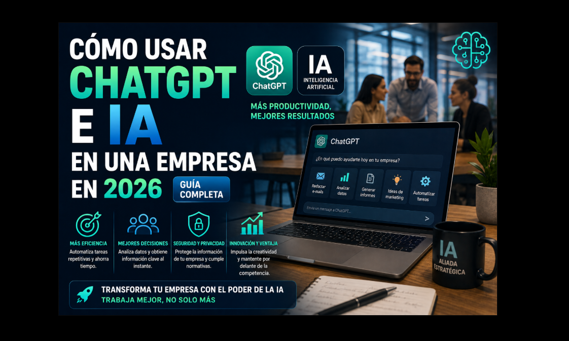 Cómo usar ChatGPT y la inteligencia artificial en una empresa en 2026: guía práctica paso a paso