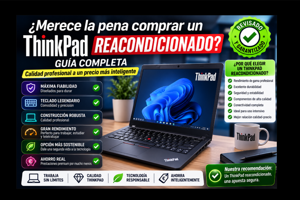 ¿Merece la pena comprar un ThinkPad reacondicionado? Guía completa antes de decidirte