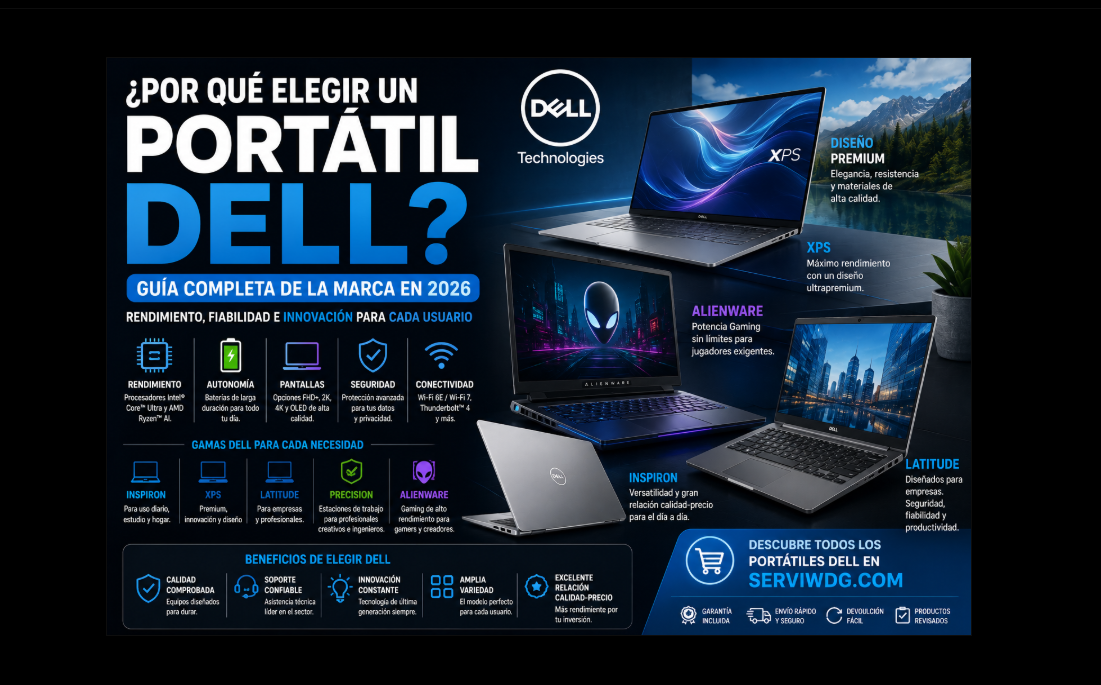 ¿Por qué elegir un portátil Dell? Guía completa de la marca en 2026