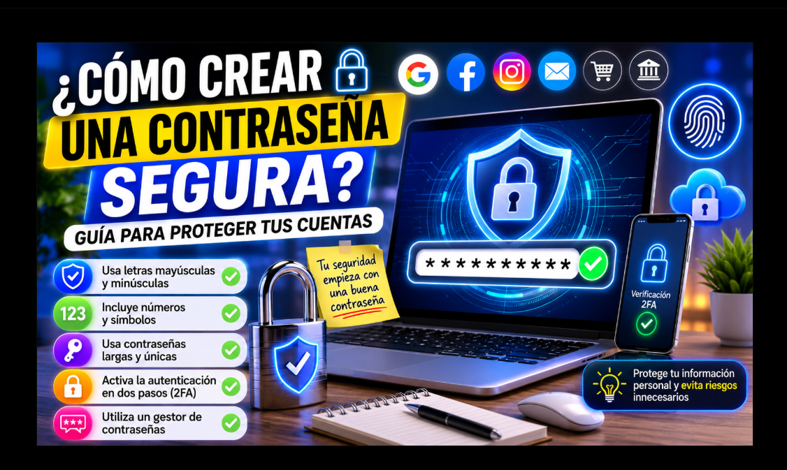 ¿Cómo crear una contraseña segura? Consejos para proteger tus cuentas online