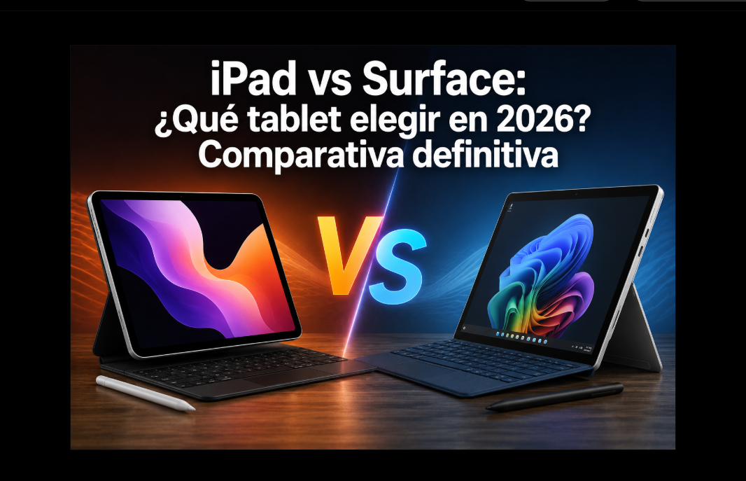 iPad vs Surface: ¿Qué tablet elegir en 2026? Comparativa definitiva