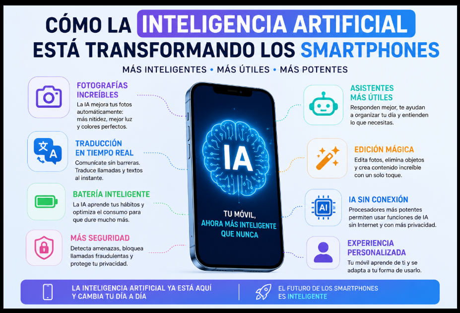 Cómo la Inteligencia Artificial está transformando los smartphones en 2026