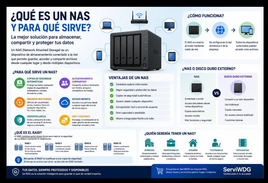 ¿Qué es un NAS y para qué sirve? La mejor solución para almacenar y proteger tus archivos