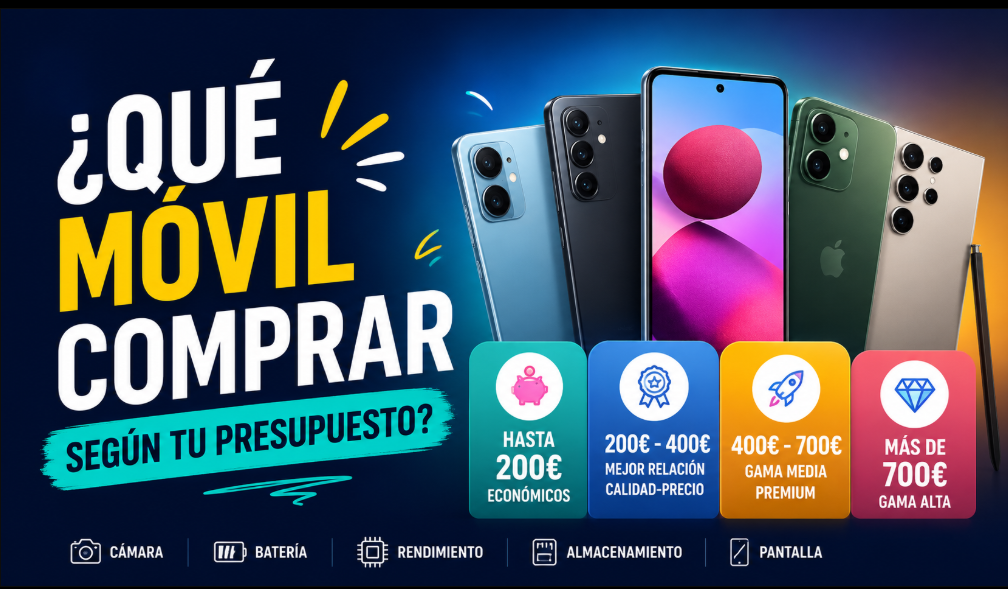 ¿Qué móvil comprar según tu presupuesto? Guía completa 2026
