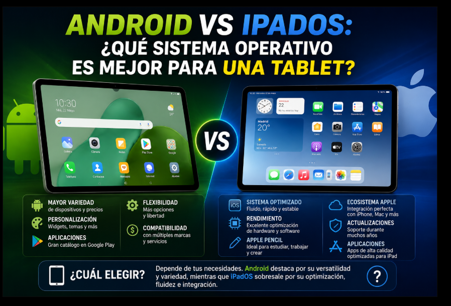 Android vs iPadOS: ¿qué sistema operativo es mejor para una tablet?