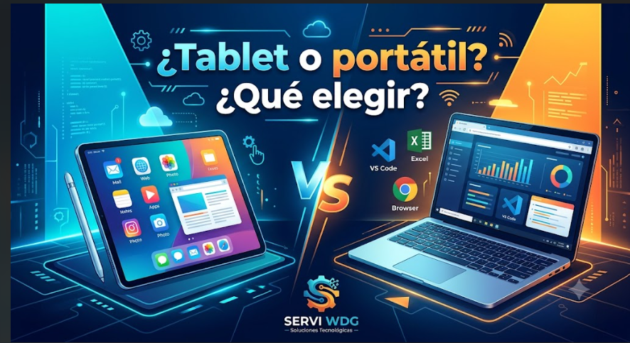 ¿Tablet o portátil? ¿Qué elegir? Guía para tomar la mejor decisión