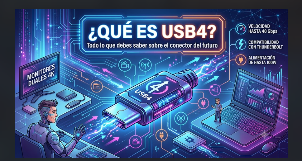 ¿Qué es USB4? Todo lo que debes saber sobre el conector del futuro