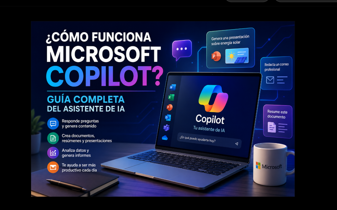 ¿Cómo funciona Microsoft Copilot? Descubre el asistente de inteligencia artificial de Microsoft