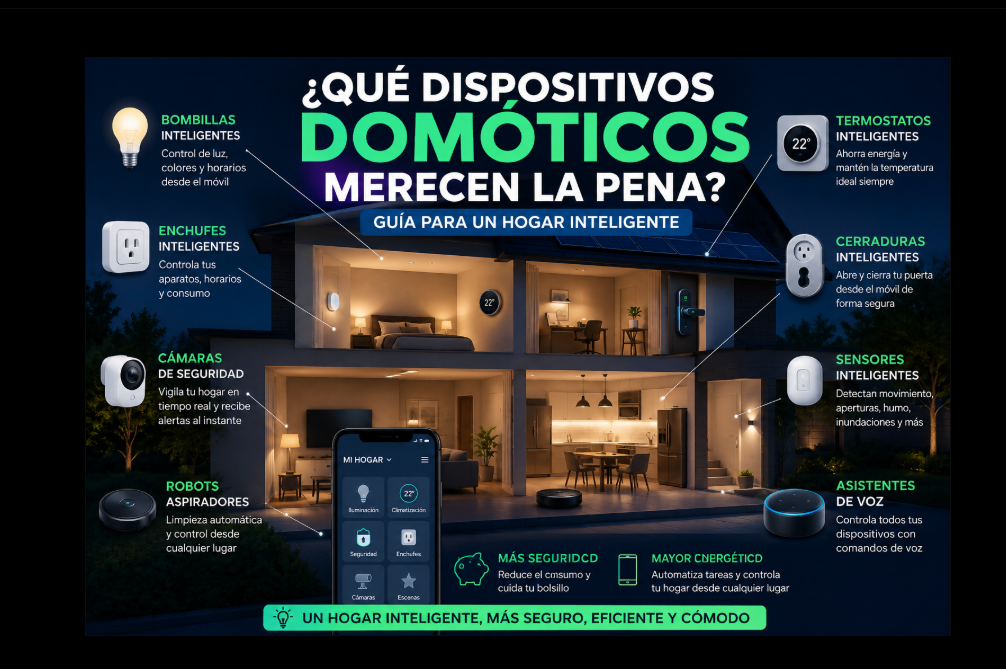 ¿Qué dispositivos domóticos merecen la pena? Guía para crear un hogar inteligente