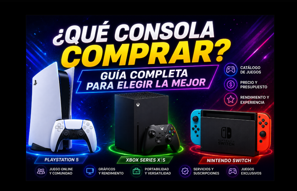 ¿Qué consola comprar? Guía completa para elegir la mejor según tu forma de jugar