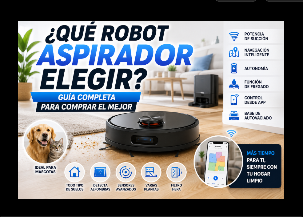 ¿Qué robot aspirador elegir? Guía completa para encontrar el modelo ideal
