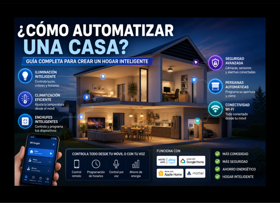 ¿Cómo automatizar una casa? Guía completa para crear un hogar inteligente