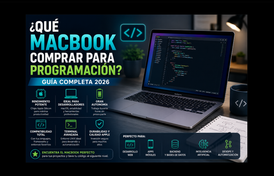 ¿Qué MacBook comprar para programación? Guía completa para elegir el modelo ideal