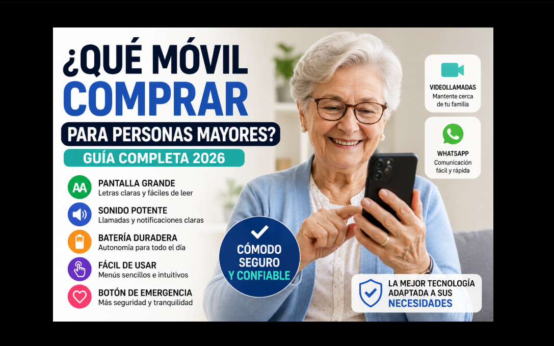 ¿Qué móvil comprar para personas mayores? Guía completa para elegir el modelo ideal