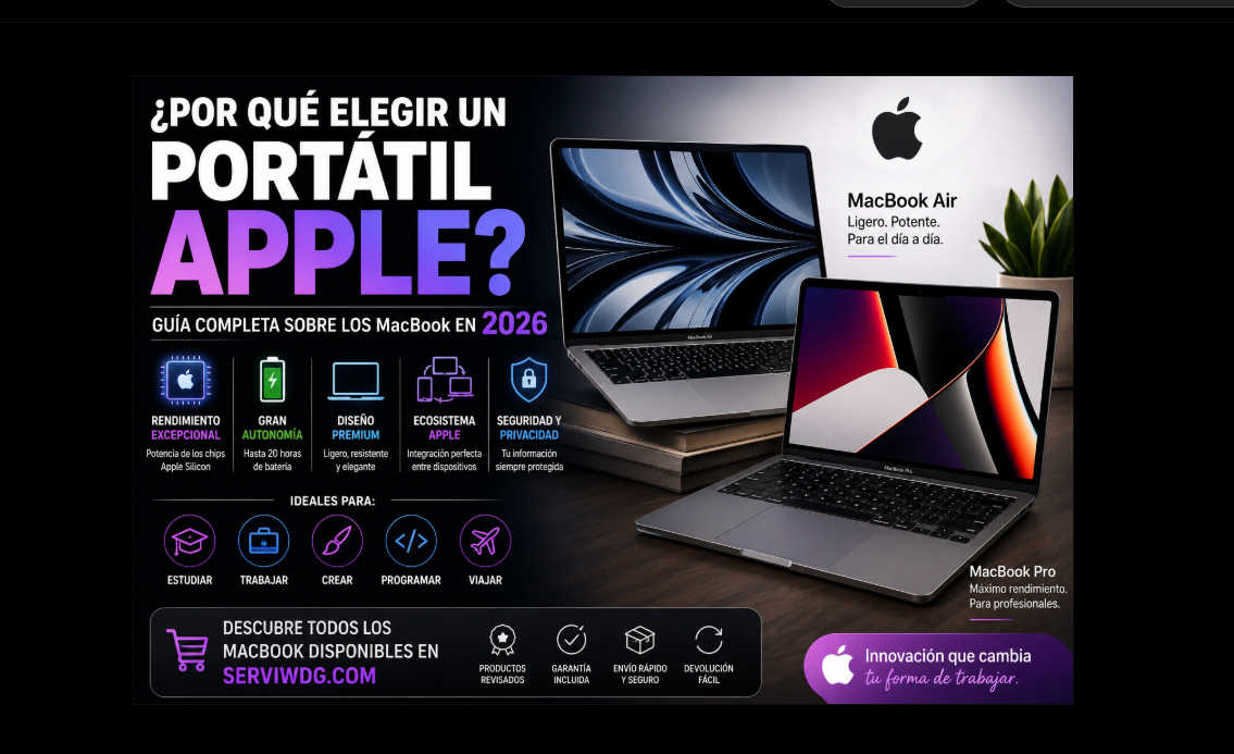 ¿Por qué elegir un portátil Apple? Guía completa para conocer los MacBook en 2026