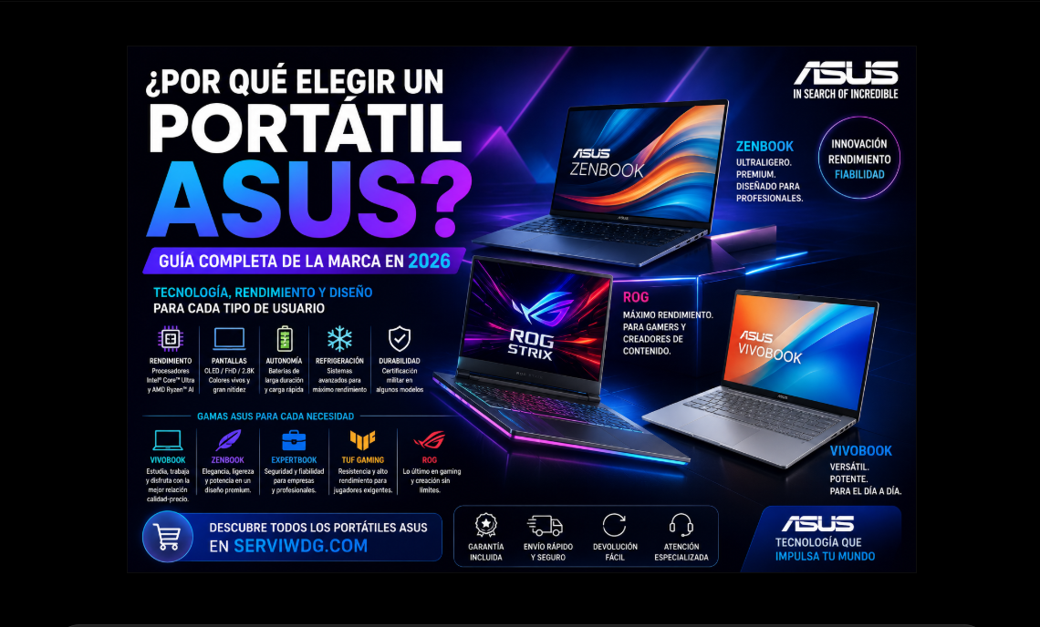 ¿Por qué elegir un portátil ASUS? Guía completa para conocer la marca en 2026