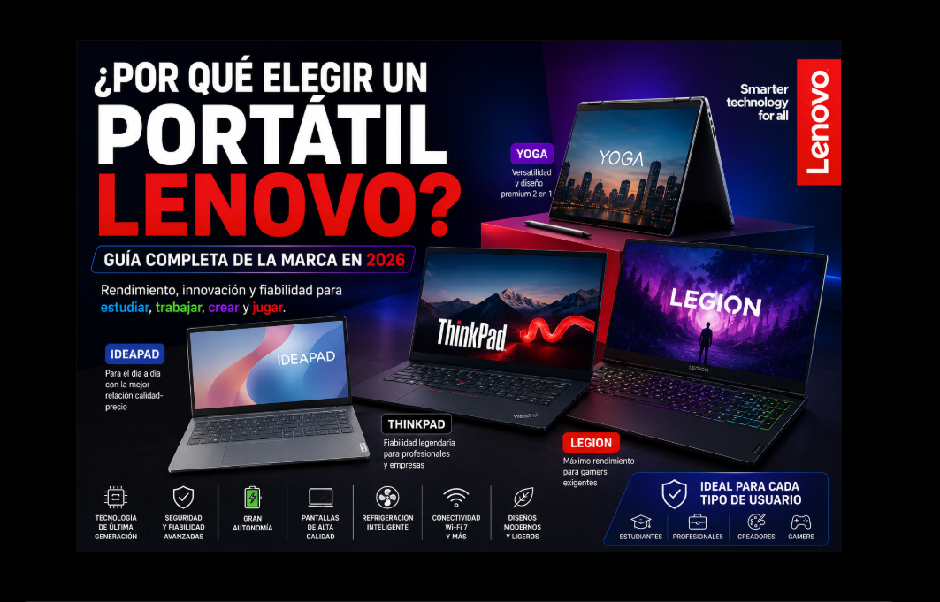 ¿Por qué elegir un portátil Lenovo? Guía completa de la marca en 2026