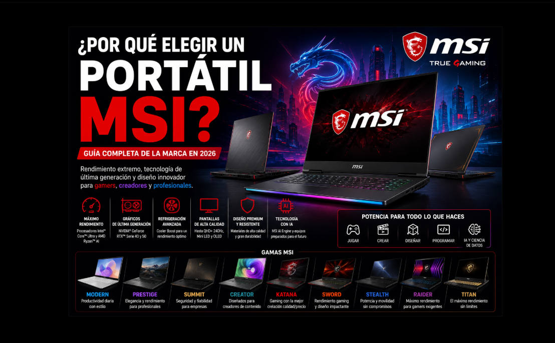 ¿Por qué elegir un portátil MSI? Guía completa de la marca en 2026