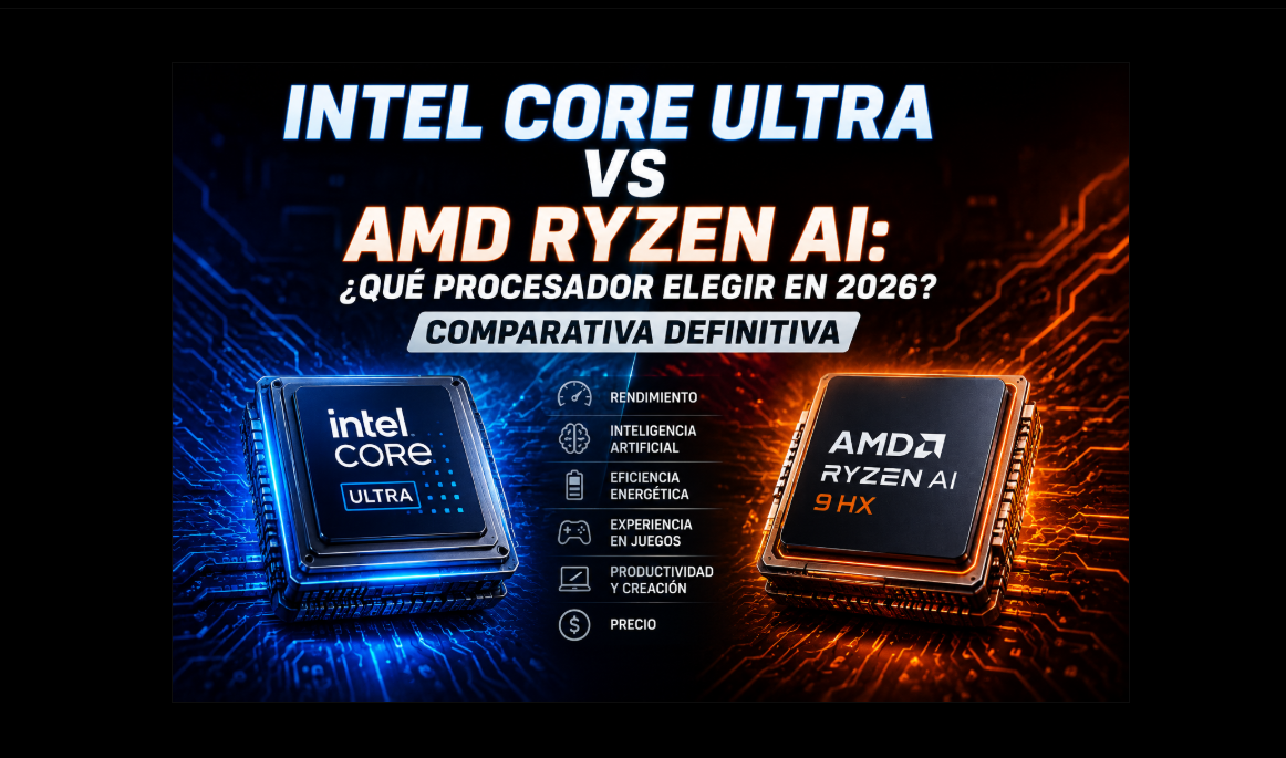 Intel Core Ultra vs AMD Ryzen AI: ¿Qué procesador elegir en 2026?
