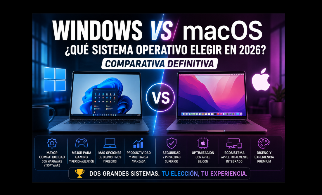 Windows vs macOS: ¿Qué sistema operativo elegir en 2026? 