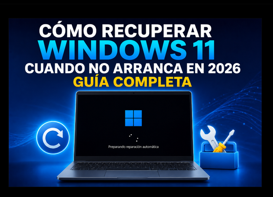 Cómo recuperar Windows 11 cuando no arranca en 2026: guía completa paso a paso