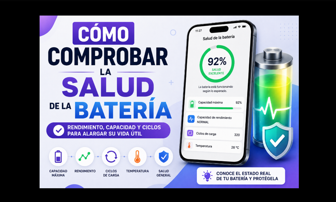 Cómo comprobar la salud de la batería del móvil en 2026