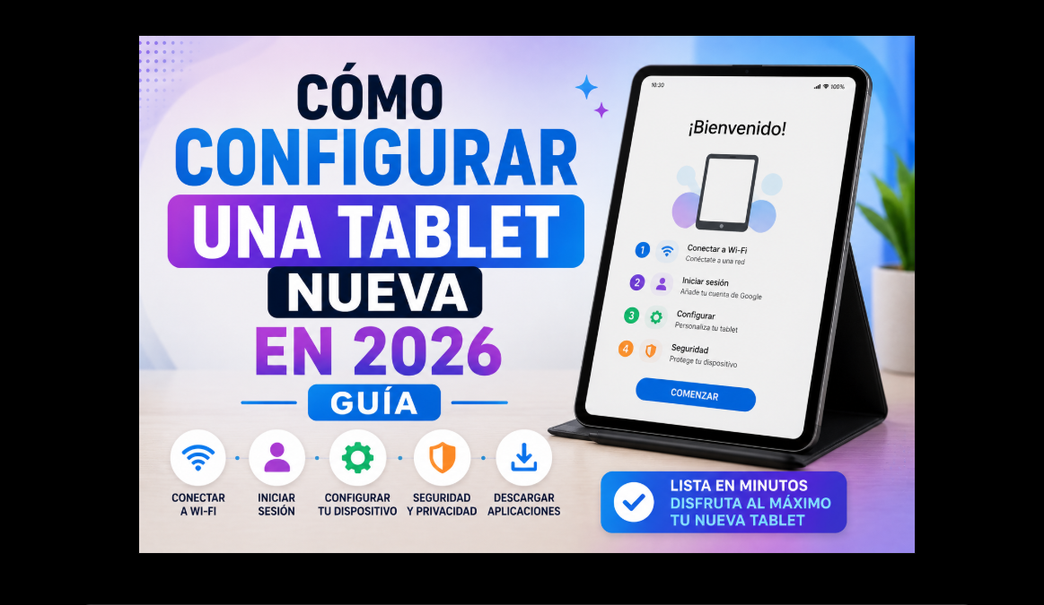 Cómo configurar una tablet nueva en 2026: guía paso a paso
