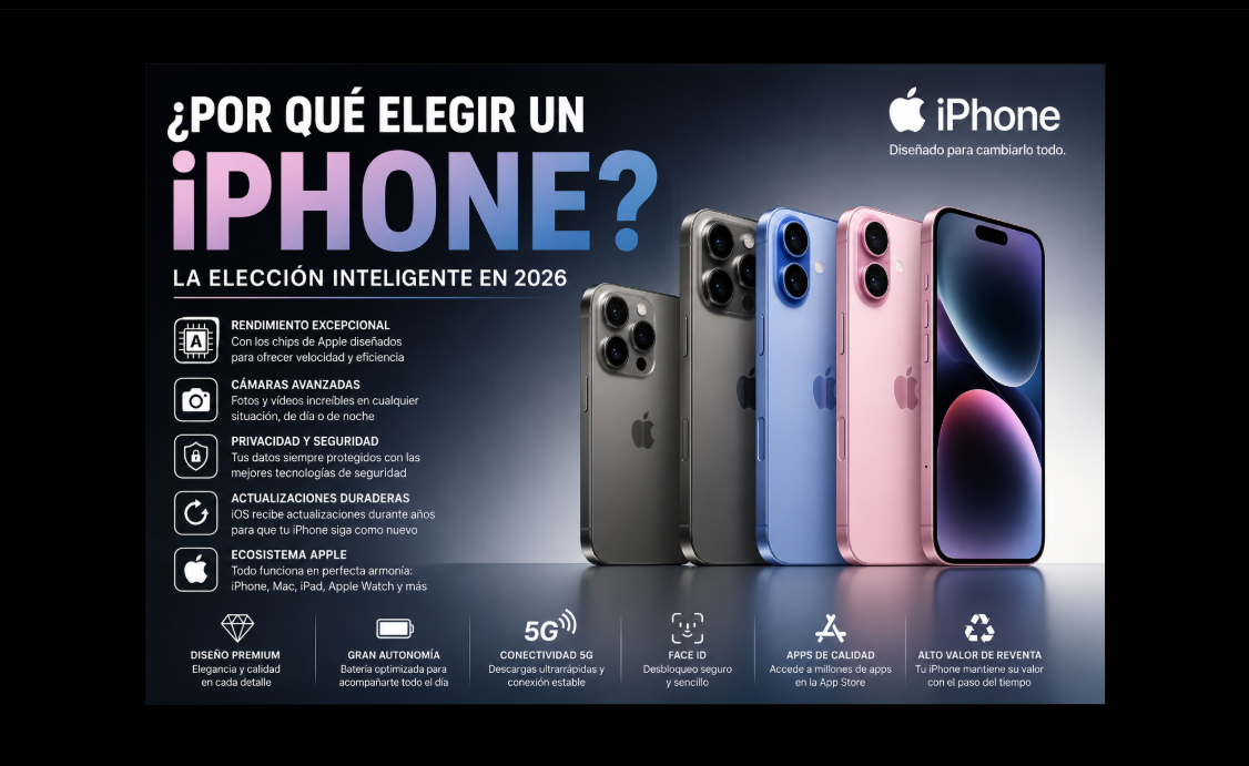 ¿Por qué elegir un iPhone? Guía completa sobre los smartphones Apple en 2026