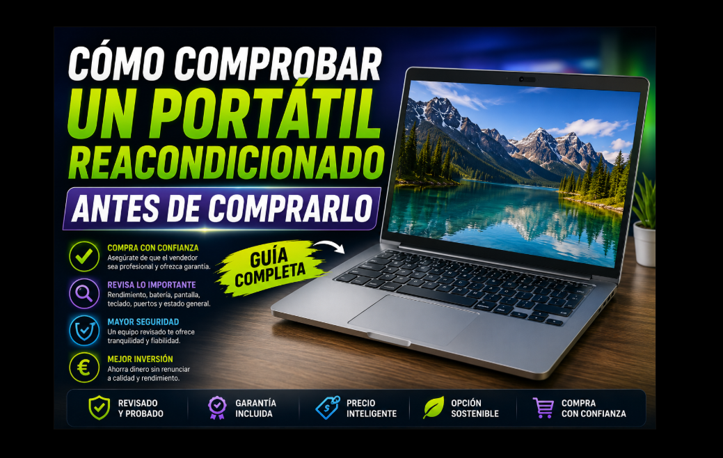 Cómo comprobar un portátil reacondicionado antes de comprarlo: guía completa